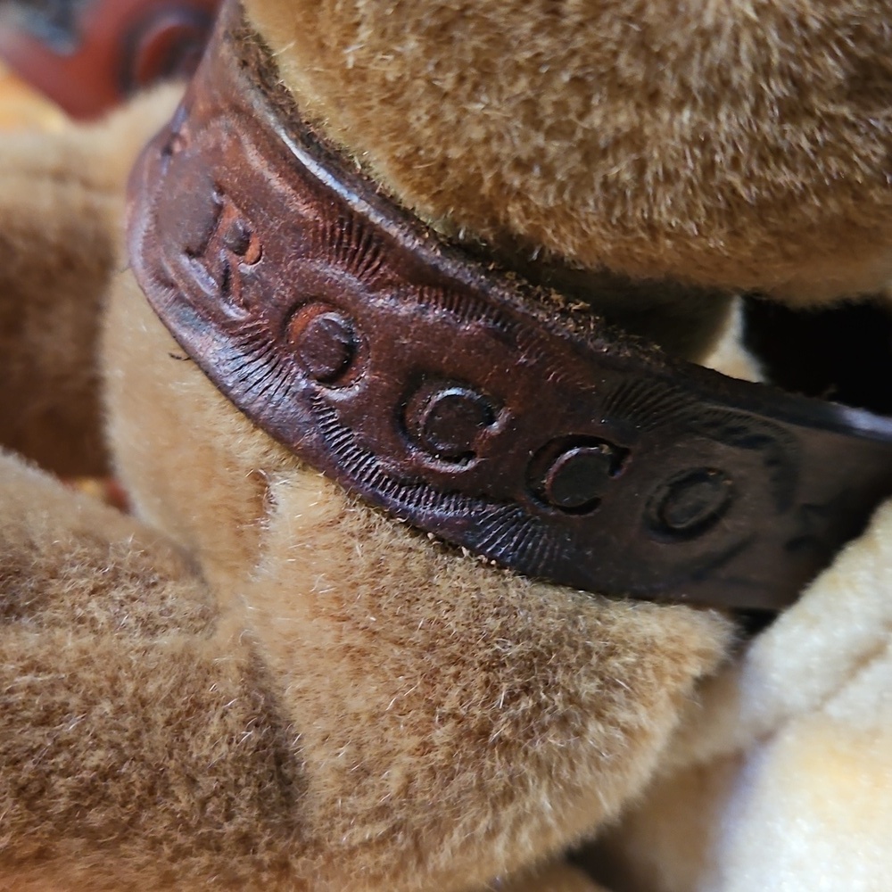 Tooled Leather CUSTOM Puppy And XSmall Dog Collars NEW - Picture 3 of 15